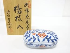 林源右衛門　染錦　花唐草　楊子入